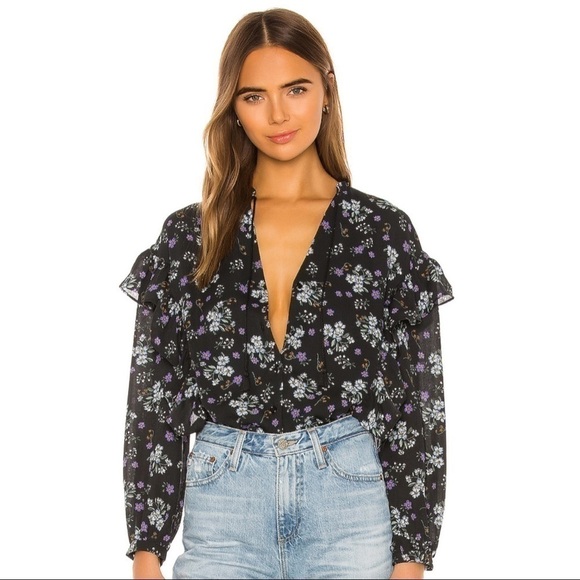 Nwt Cupcakes & Cashmere X Revolve Delia Blouse - Picture 3 of 16